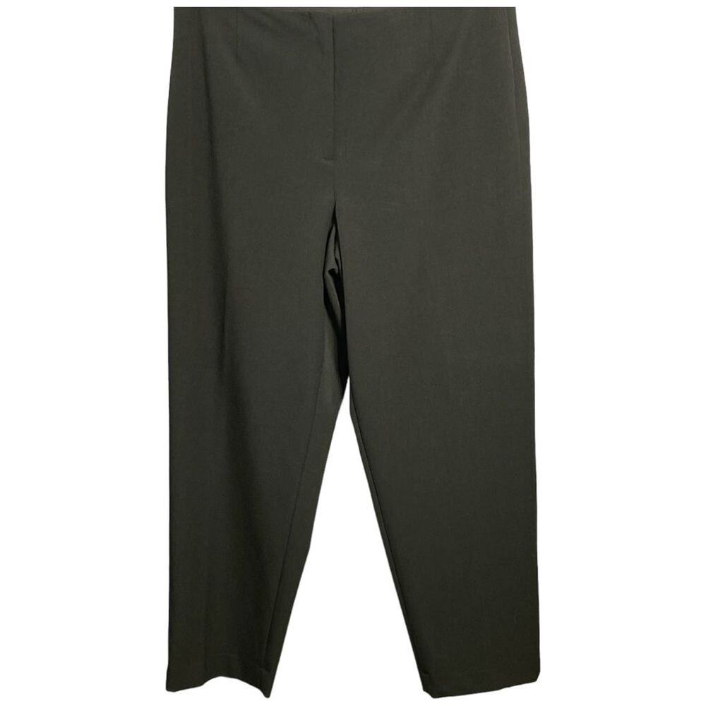Talbots Petite Womens Charcoal Gray Pants Stretch Size 16 Office Wear